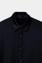 画像をギャラリービューアに読み込む, yoke satin shirt
