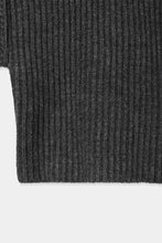 画像をギャラリービューアに読み込む, cropped yoke knit pullover