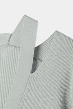 画像をギャラリービューアに読み込む, neck slit knit cardigan