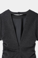 画像をギャラリービューアに読み込む, back open waist drape dress