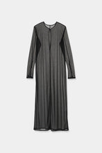 将图像加载到图库查看器中， front slit sheer dress