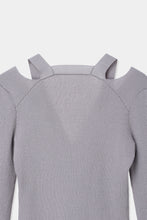 画像をギャラリービューアに読み込む, neck slit short knit cardigan