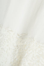 将图像加载到图库查看器中， lace hem knit cardigan
