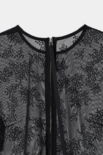 画像をギャラリービューアに読み込む, tulle peplum blouse