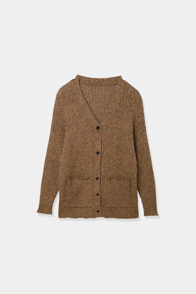 melange knit cardigan – louren store