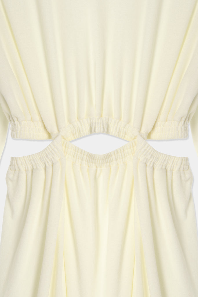 waist open flare dress – louren store