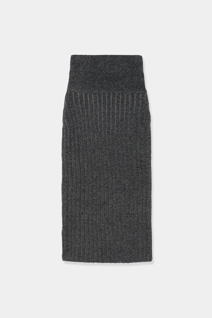 季節感秋冬louren plating knit pencil skirt