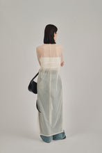 画像をギャラリービューアに読み込む, front slit sheer dress