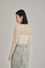 画像をギャラリービューアに読み込む, front slit sheer dress