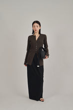 画像をギャラリービューアに読み込む, front button knit cardigan