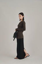 画像をギャラリービューアに読み込む, front button knit cardigan