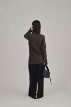 画像をギャラリービューアに読み込む, front button knit cardigan