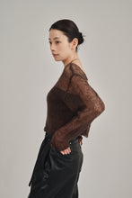画像をギャラリービューアに読み込む, cropped mohair knit tops