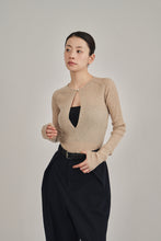 画像をギャラリービューアに読み込む, Vneck knit bodysuit