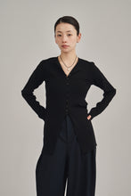 画像をギャラリービューアに読み込む, front button knit cardigan