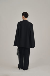 no collar twill jacket – louren store