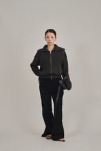 画像をギャラリービューアに読み込む, zip up knit cardigan