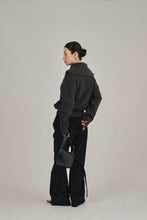画像をギャラリービューアに読み込む, zip up knit cardigan