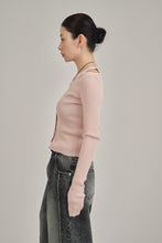 画像をギャラリービューアに読み込む, neck slit short knit cardigan