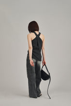 画像をギャラリービューアに読み込む, back cross knit tops