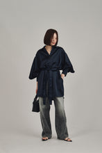 画像をギャラリービューアに読み込む, model：157cm ( navy / FREE )
