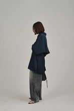 画像をギャラリービューアに読み込む, model：157cm ( navy / FREE )