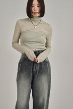 画像をギャラリービューアに読み込む, model：157cm ( greige / FREE )