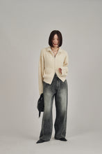 画像をギャラリービューアに読み込む, shaggy zip cardigan