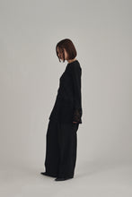 画像をギャラリービューアに読み込む, lace hem knit cardigan