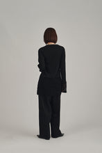 画像をギャラリービューアに読み込む, lace hem knit cardigan