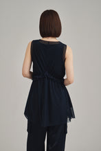 画像をギャラリービューアに読み込む, model：157cm ( navy / FREE )