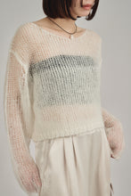 画像をギャラリービューアに読み込む, cropped mohair knit tops
