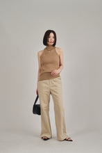 画像をギャラリービューアに読み込む, back cross knit tops