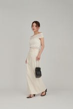 画像をギャラリービューアに読み込む, off shoulder sheer knit tops