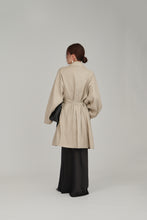 画像をギャラリービューアに読み込む, relaxed linen overcoat