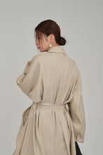 画像をギャラリービューアに読み込む, relaxed linen overcoat