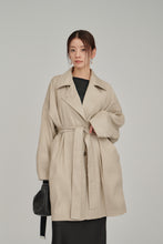 画像をギャラリービューアに読み込む, relaxed linen overcoat