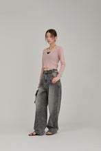 画像をギャラリービューアに読み込む, neck slit knit tops