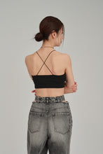 画像をギャラリービューアに読み込む, back cross bra top