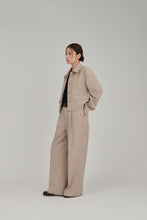 Load image into Gallery viewer, thin slub straight pants