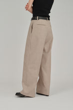 Load image into Gallery viewer, thin slub straight pants