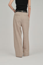 Load image into Gallery viewer, thin slub straight pants