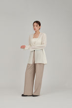 Load image into Gallery viewer, no collar sheer jacket