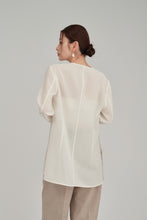 Load image into Gallery viewer, no collar sheer jacket