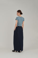画像をギャラリービューアに読み込む, fine belt cocoon skirt