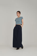 画像をギャラリービューアに読み込む, fine belt cocoon skirt