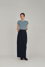 画像をギャラリービューアに読み込む, fine belt cocoon skirt