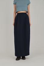 画像をギャラリービューアに読み込む, fine belt cocoon skirt