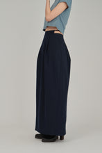画像をギャラリービューアに読み込む, fine belt cocoon skirt