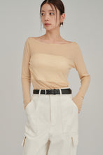 画像をギャラリービューアに読み込む, boat neck sheer tops